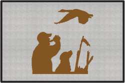 Goose Call Silhouette Door Mats