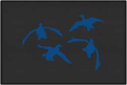 Jukin' Four Ducks Silhouette Door Mats