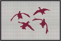 Jukin' Four Ducks Silhouette Door Mats