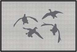 Jukin' Four Ducks Silhouette Door Mats