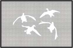 Jukin' Four Ducks Silhouette Door Mats