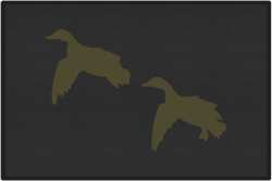 2 Mallards Comin' In Silhouette Door Mats