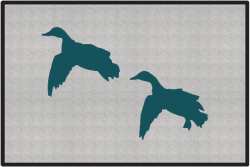 2 Mallards Comin' In Silhouette Door Mats