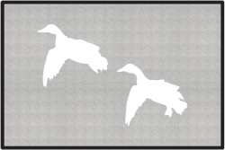 2 Mallards Comin' In Silhouette Door Mats