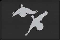 Jukin' Five Ducks Silhouette Door Mats