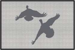 Jukin' Five Ducks Silhouette Door Mats