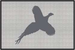 Flushed Pheasant Silhouette Door Mats