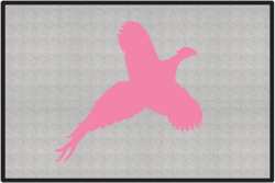 Flushed Pheasant Silhouette Door Mats