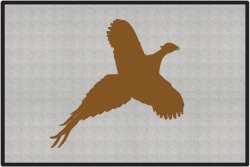 Flushed Pheasant Silhouette Door Mats