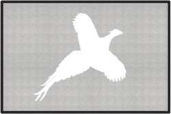 Flushed Pheasant Silhouette Door Mats