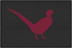 Rooster Cogburn Pheasant Silhouette Door Mats