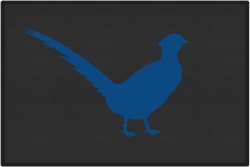 Rooster Cogburn Pheasant Silhouette Door Mats