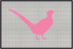 Rooster Cogburn Pheasant Silhouette Door Mats