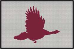 Turkey in Flight Silhouette Door Mats