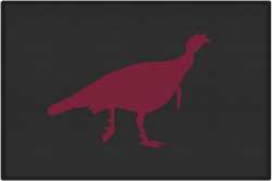 Turkey Trot Silhouette Door Mats