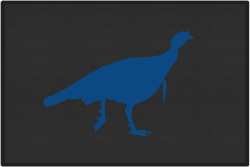 Turkey Trot Silhouette Door Mats