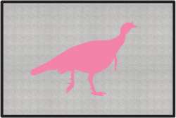 Turkey Trot Silhouette Door Mats