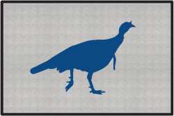 Turkey Trot Silhouette Door Mats