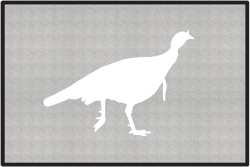 Turkey Trot Silhouette Door Mats