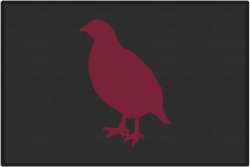 Partridge on Alert Silhouette Door Mats