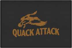 Quack Attack Duck 1 Silhouette Door Mats