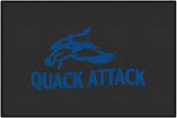 Quack Attack Duck 1 Silhouette Door Mats