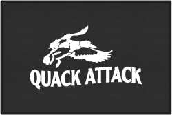 Quack Attack Duck 1 Silhouette Door Mats