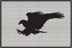 Terrible Talons Eagle Silhouette Door Mats