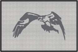 Sea Hawk Eagle Silhouette Door Mats