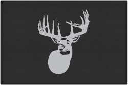 The Legend Whitetail Deer Silhouette Door Mats