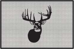 The Legend Whitetail Deer Silhouette Door Mats