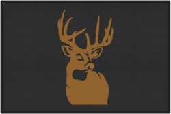 Perfect 10 Whitetail Deer Silhouette Door Mats