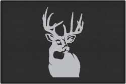 Perfect 10 Whitetail Deer Silhouette Door Mats