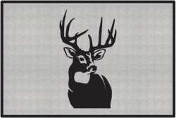 Perfect 10 Whitetail Deer Silhouette Door Mats