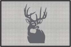 Perfect 10 Whitetail Deer Silhouette Door Mats