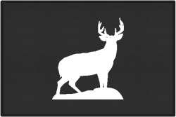 Trophy Buck Silhouette Door Mats