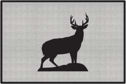 Trophy Buck Silhouette Door Mats