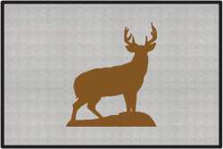 Trophy Buck Silhouette Door Mats