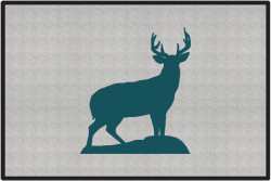 Trophy Buck Silhouette Door Mats