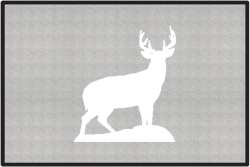 Trophy Buck Silhouette Door Mats