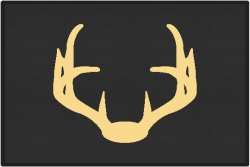 Nice Rack 4 Deer Silhouette Door Mats