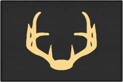 Nice Rack 4 Deer Silhouette Door Mats