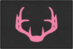 Nice Rack 4 Deer Silhouette Door Mats