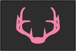 Nice Rack 4 Deer Silhouette Door Mats