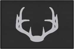 Nice Rack 4 Deer Silhouette Door Mats
