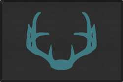 Nice Rack 4 Deer Silhouette Door Mats