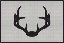 Nice Rack 4 Deer Silhouette Door Mats