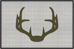 Nice Rack 4 Deer Silhouette Door Mats