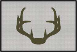 Nice Rack 4 Deer Silhouette Door Mats