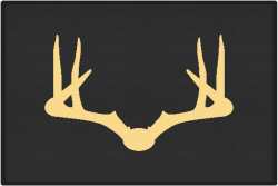 Wide Rack Deer Silhouette Door Mats